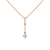 A sleek cascade of gold and diamonds, the Celestial Drop Diamond Pendant offers minimalist elegance with a cosmic sparkle.
