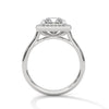 Princess Cut Halo Lab Grown Diamond Gold Ring