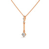 A sleek cascade of gold and diamonds, the Celestial Drop Diamond Pendant offers minimalist elegance with a cosmic sparkle.