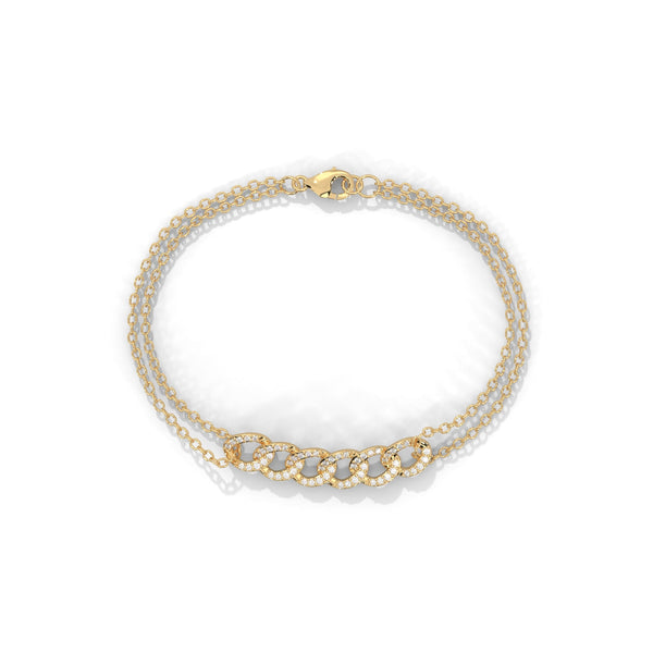 A captivating bangle bracelet adorned with 199 round-shaped diamonds totaling 1.00 carat. Its 6.50-inch length ensures a perfect fit, radiating sophistication and brilliance.