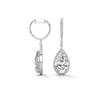 Dramatic rose gold danglers with pear-shaped centerpieces and a cascade of diamonds for breathtaking brilliance.