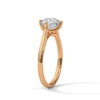 Four-Prong Classic Lab Grown Diamond Gold Ring