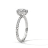 Classic Four Prong Setting Oval Cut Lab Grown Diamond Gold Ring