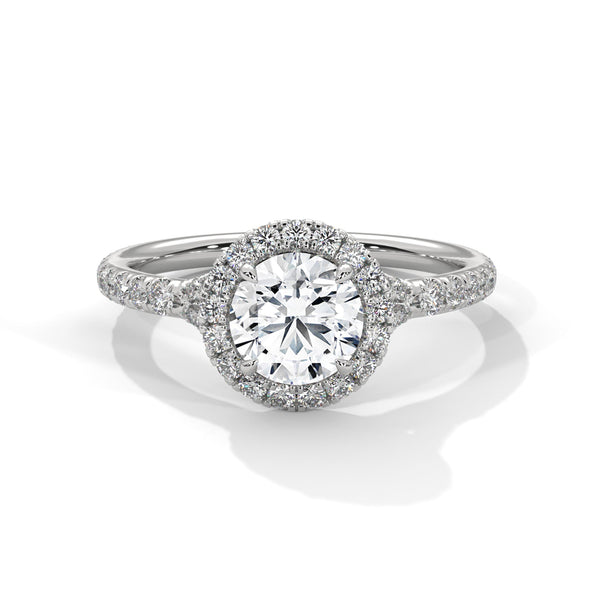 “Brilliant halo diamond engagement ring in yellowgold, designed for lasting beauty, romantic moments, dazzling sparkle, and premium luxury craftsmanship.”