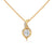 Embrace endless elegance with the Infinity Flame Pendant—where flowing gold meets fiery brilliance.