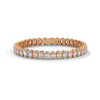 This graceful bangle bracelet features 36 round-shaped diamonds, totaling 0.76 carats, offering a subtle yet sophisticated touch of brilliance. Its 7-inch length ensures a comfortable and perfect fit.
