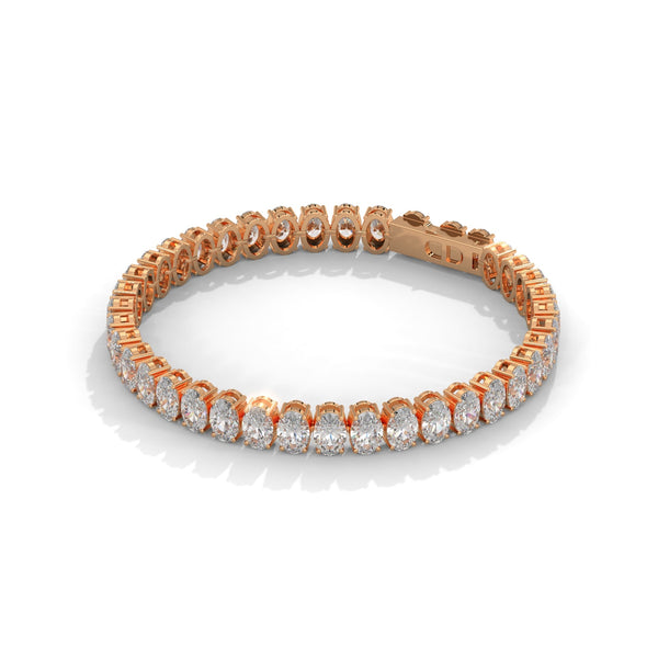 This graceful bangle bracelet features 36 round-shaped diamonds, totaling 0.76 carats, offering a subtle yet sophisticated touch of brilliance. Its 7-inch length ensures a comfortable and perfect fit.