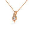 Embrace endless elegance with the Infinity Flame Pendant—where flowing gold meets fiery brilliance.