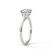 Graceful Radiance Cushion Cut Lab Grown Diamond Gold Solitaire Ring