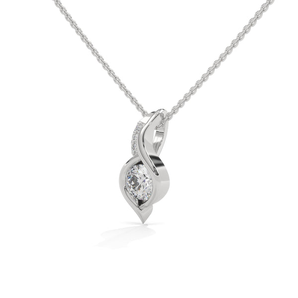 Embrace endless elegance with the Infinity Flame Pendant—where flowing gold meets fiery brilliance.