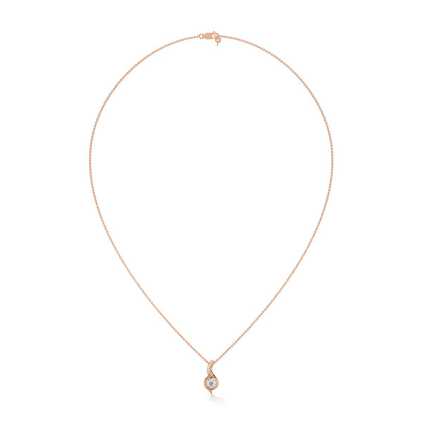 Embrace endless elegance with the Infinity Flame Pendant—where flowing gold meets fiery brilliance.
