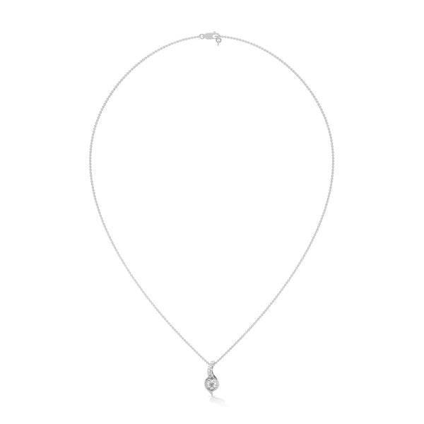Embrace endless elegance with the Infinity Flame Pendant—where flowing gold meets fiery brilliance.