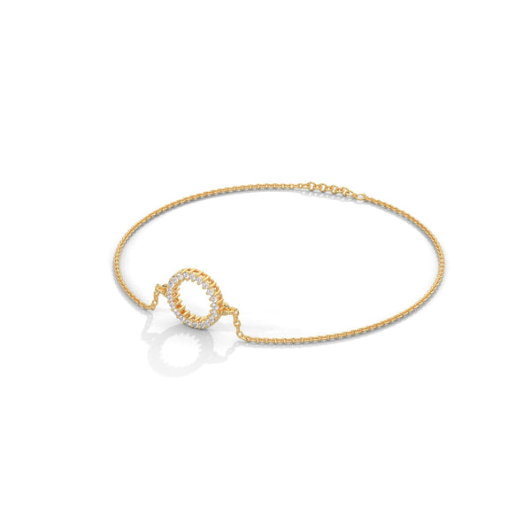 A dazzling bangle bracelet featuring 2 multi-shaped diamonds, totaling 0.50 carats. With a 7-inch length, it offers a refined, versatile look that adds a touch of elegance to any occasion.