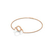 A dazzling bangle bracelet featuring 2 multi-shaped diamonds, totaling 0.50 carats. With a 7-inch length, it offers a refined, versatile look that adds a touch of elegance to any occasion.