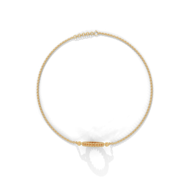 A dazzling bangle bracelet featuring 2 multi-shaped diamonds, totaling 0.50 carats. With a 7-inch length, it offers a refined, versatile look that adds a touch of elegance to any occasion.