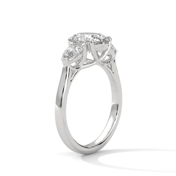 “Radiant Eternity Ring—oval brilliance, pear-diamond elegance, and platinum luxury crafted to symbolize everlasting love, timeless beauty, and unforgettable milestone moments.”