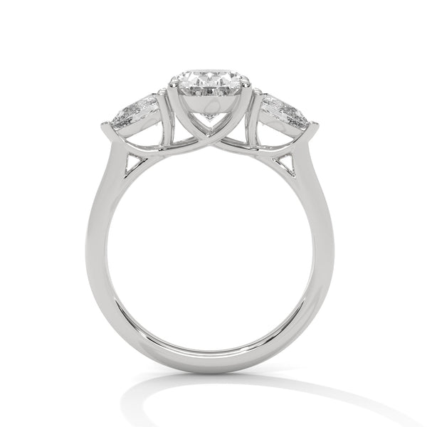 “Radiant Eternity Ring—oval brilliance, pear-diamond elegance, and platinum luxury crafted to symbolize everlasting love, timeless beauty, and unforgettable milestone moments.”