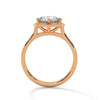 Vintage Halo Lab Grown Diamond Gold Ring
