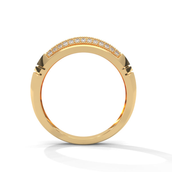 “Experience bold luxury with this gold men’s diamond ring, featuring dazzling pavé brilliance crafted for timeless style, confidence, and premium elegance.”