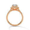 “Arden Ring—emerald-cut brilliance, sleek pavé halo, and modern white-gold luxury crafted to symbolize timeless elegance, refined style, and everlasting love.”
