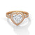 “Amora Ring—heart-shaped diamond brilliance, radiant halo sparkle, and romantic elegance crafted to symbolize everlasting love, devotion, and unforgettable moments.”