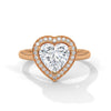 “Amora Ring—heart-shaped diamond brilliance, radiant pavé halo, and romantic white-gold elegance crafted to symbolize pure love, timeless beauty, and unforgettable moments.”