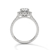 Oval Halo Lab Grown Diamond Gold Ring