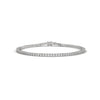 This luxurious tennis bracelet features 51 oval-shaped diamonds, totaling 9.00 carats. With a 7-inch length, it radiates elegance and charm, making it a perfect accessory for any occasion.