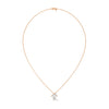 Cushion Cut Lab Grown Diamond Gold Pendant Chain
