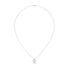 Cushion Cut Lab Grown Diamond Gold Pendant Chain