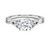 A round brilliant solitaire embraced by an intricate vine-inspired setting, intertwining elegance and organic artistry.