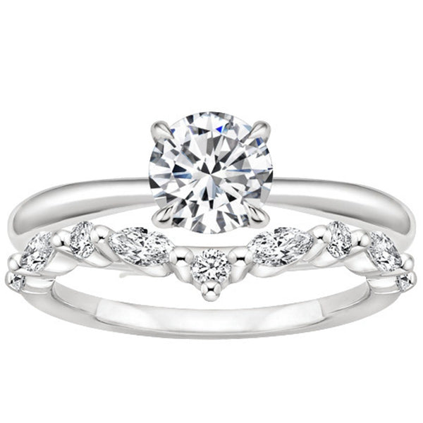 “Celebrate timeless elegance with this marquise-accent diamond ring, crafted in radiant yellow gold for unmatched sparkle, luxury, and everlasting beauty.”