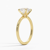 “Elevate your love with this timeless solitaire engagement ring, featuring a brilliant round diamond and sleek band for ultimate elegance.”