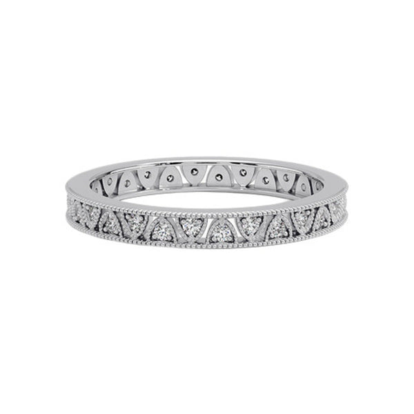 Elegant diamond eternity band crafted in shimmering white gold, offering timeless luxury, exceptional craftsmanship, and radiant brilliance for every moment.