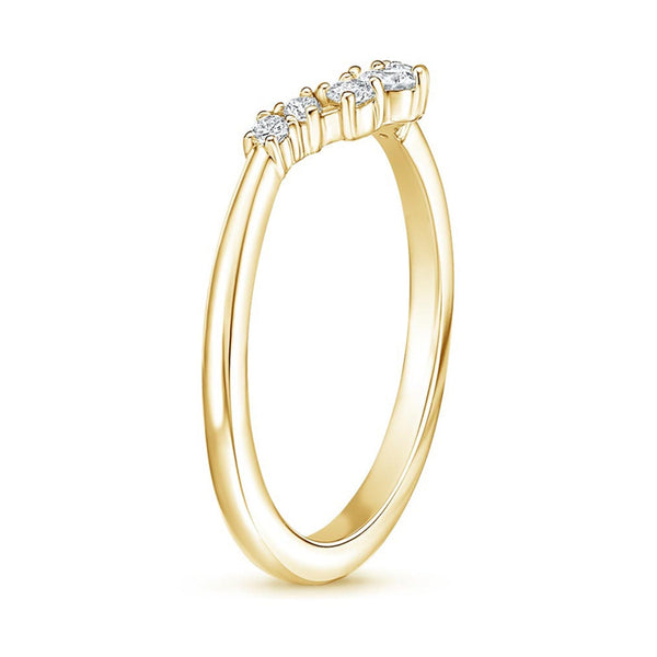 “Celebrate timeless love with this yellow gold diamond ring, featuring brilliant round stones and elegant detailing for unforgettable sparkle and sophistication.”