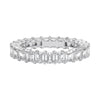 “Celebrate everlasting brilliance with this emerald-cut diamond eternity band, crafted in premium white gold for timeless luxury, sparkle, and sophistication.”