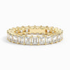 “Celebrate everlasting brilliance with this emerald-cut diamond eternity band, crafted in premium white gold for timeless luxury, sparkle, and sophistication.”
