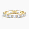 "Luxurious oval and emerald-cut diamond eternity ring crafted in radiant white gold, delivering timeless brilliance, elite craftsmanship, and unmatched elegance."