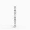 “Elegant diamond eternity ring crafted in shimmering white metal, showcasing brilliant round stones for timeless sparkle, luxury style, and lasting sophistication.”