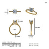 Cushion Cut Lab Grown Diamond Gold Ring