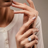 Emerald Cut Lab Grown Diamond Halo Gold Ring
